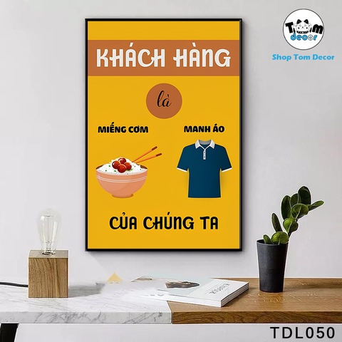 Tranh Động Lực 30x40,40x60,60x90cm Tranh Canvas Có Khung Composite Treo Tường Tranh Slogan Động Lực - TDL050