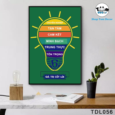 Tranh Động Lực 30x40,40x60,60x90cm Tranh Canvas Có Khung Composite Treo Tường Tranh Slogan Động Lực - TDL056