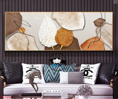 Tranh Trừu Tượng Tráng Gương Khổ Ngang Mẫu Hiện Đại - TG5256