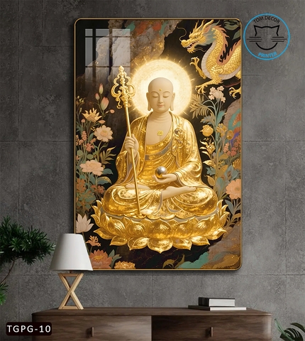 Tranh Tráng Gương Phật Giáo Phật Bình An Tranh Tráng Gương Cao Cấp - TGPG10