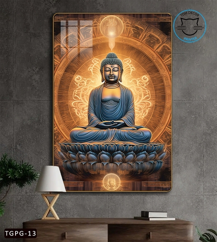 Tranh Tráng Gương Phật Giáo Phật Bình An Tranh Tráng Gương Cao Cấp - TGPG13