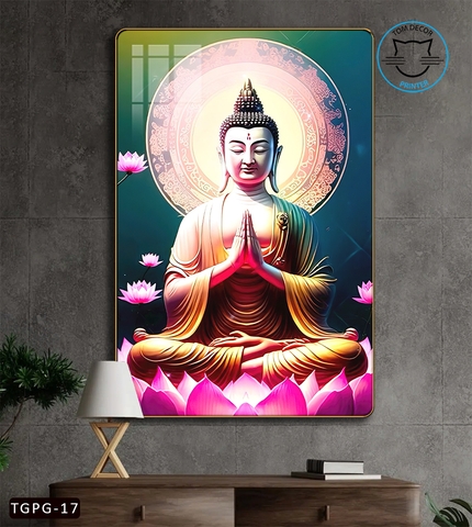 Tranh Tráng Gương Phật Giáo Phật Bình An Tranh Tráng Gương Cao Cấp - TGPG17