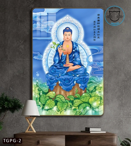 Tranh Tráng Gương Phật Giáo Phật Bình An Tranh Tráng Gương Cao Cấp - TGPG2