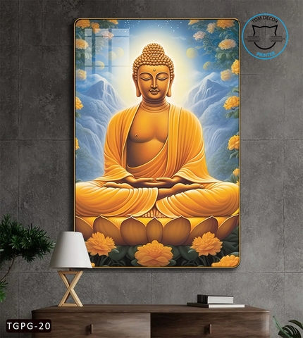 Tranh Tráng Gương Phật Giáo Phật Bình An Tranh Tráng Gương Cao Cấp - TGPG20