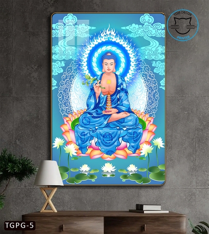 Tranh Tráng Gương Phật Giáo Phật Bình An Tranh Tráng Gương Cao Cấp - TGPG5