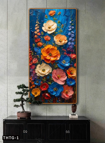 Tranh Hoa Tráng Gương Cao Cấp Hoặc Tranh Canvas Có Khung