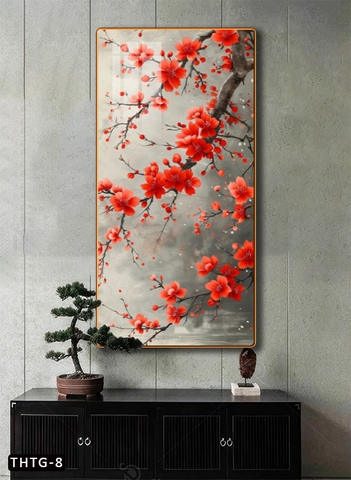 Tranh Hoa Tráng Gương Cao Cấp Hoặc Tranh Canvas Có Khung - THTG-8