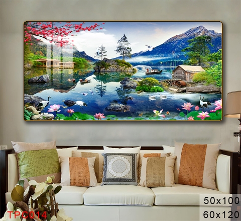 Tranh Sơn Thuỷ Tranh Phong Cảnh Cao Cấp - TPC014