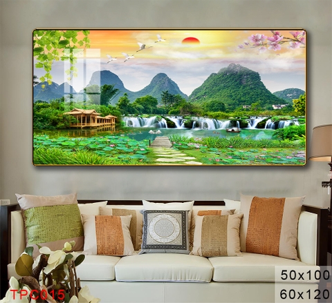 Tranh Sơn Thuỷ Tranh Phong Cảnh Cao Cấp - TPC015