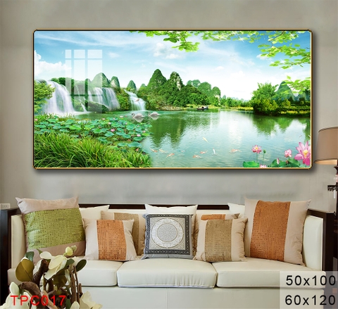 Tranh Sơn Thuỷ Tranh Phong Cảnh Cao Cấp Tranh Tráng Gương,Tranh Canvas - TPC017