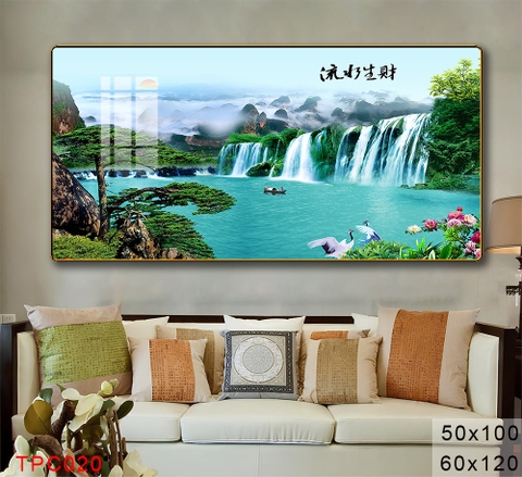 Tranh Sơn Thuỷ Tranh Phong Cảnh Cao Cấp Tranh Tráng Gương,Tranh Canvas - TPC020
