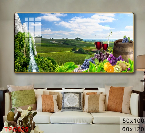 Tranh Sơn Thuỷ Tranh Phong Cảnh Cao Cấp Tranh Tráng Gương,Tranh Canvas - TPC025