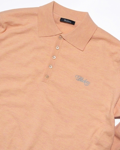 KNIT POLO LONGSLEEVE RED WINE