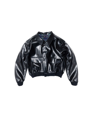 Flight leather jacket