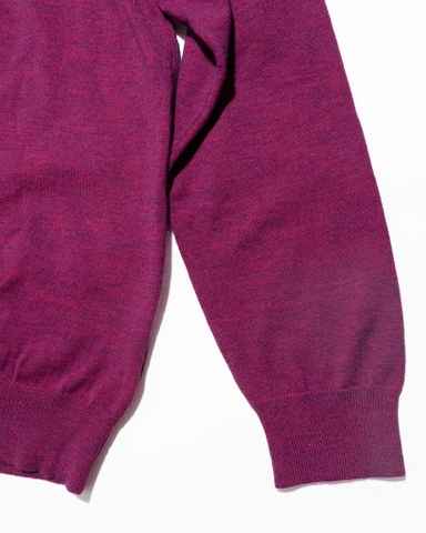 KNIT POLO LONGSLEEVE PEACH