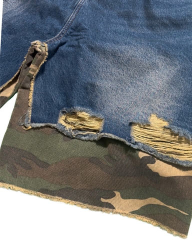 BAGGY SHORTS RAW DENIM