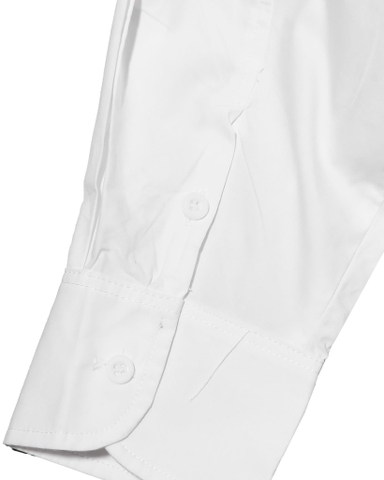 wrinkled poplin logo long-sleeve brown Shirts