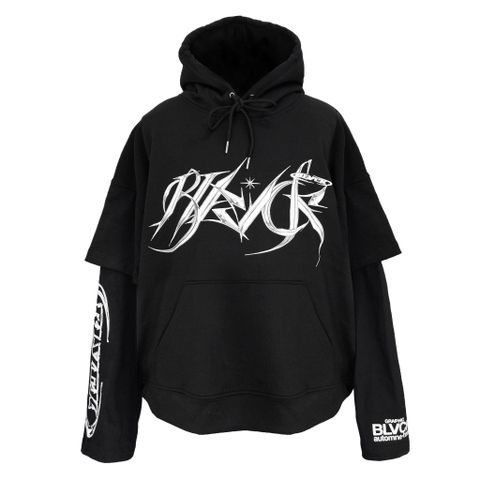 Double sleeve Metal hoodie