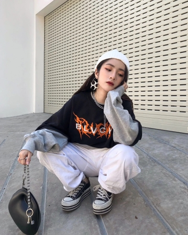 BLACKORP Glitter dots Logo - PIGMENT DYED T-shirt