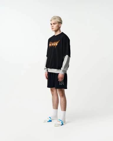 BLACKORP Glitter dots Logo - PIGMENT DYED T-shirt