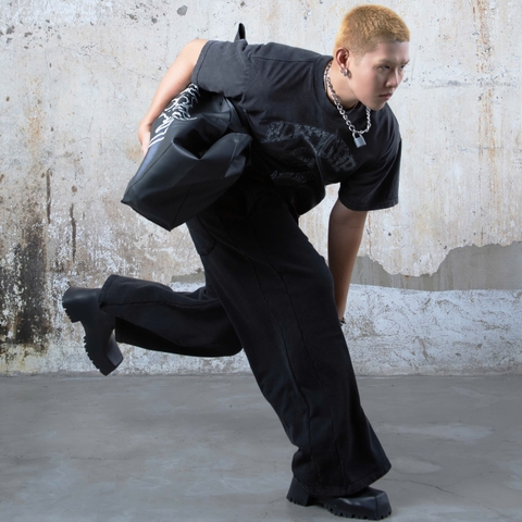 Wideleg Blackorp Logo - Grey Sweatpant