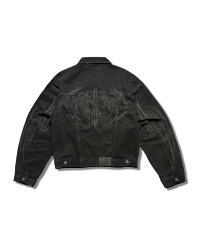 Dirty black jacket jean