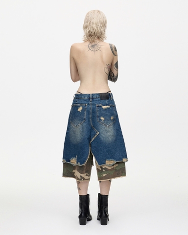 BAGGY SHORTS RAW DENIM