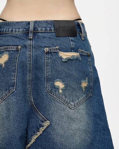 BAGGY SHORTS RAW DENIM