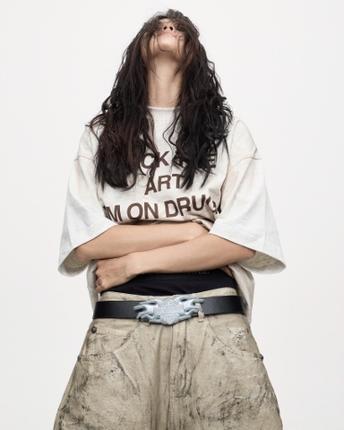 Trompeloeil leather bag