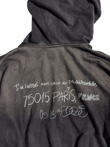 Fur Trimming Hooded Zip-Up