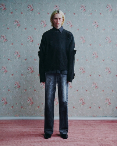 Western Denim Blue Pants