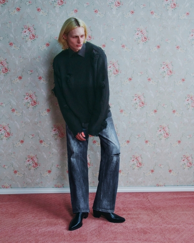 Western Denim Blue Pants