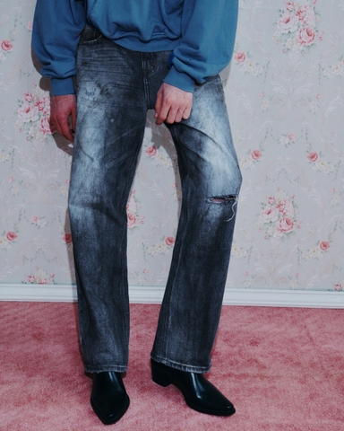 Western Denim Blue Pants