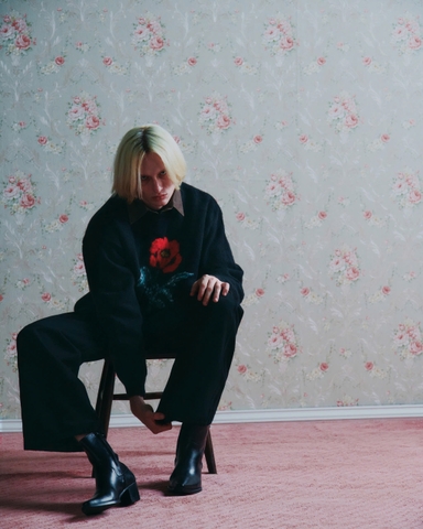 Cat scatching cream denim