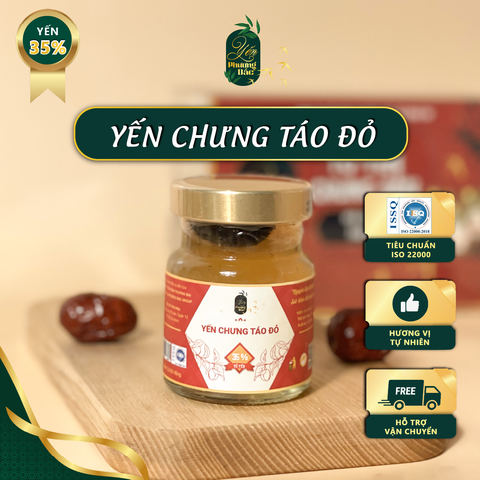 Yến Chưng Táo Đỏ 35% Yến Tươi