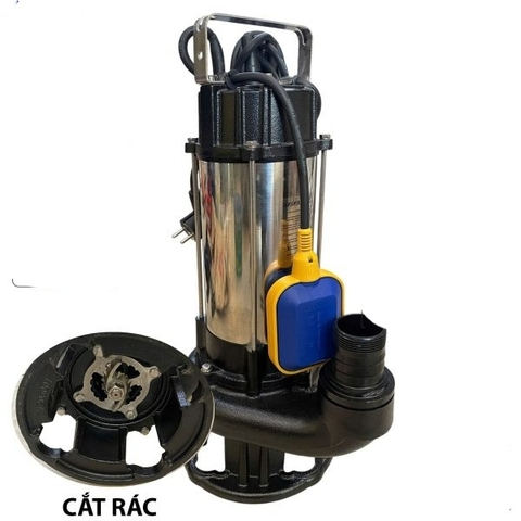 Máy bơm chìm nước thải Veratti SVM15-15-1.5DF có phao, cắt rác