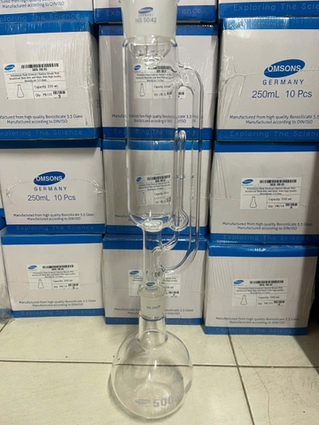 Bộ cất soxhlet 500ml, Hãng OMSONS GERMANY