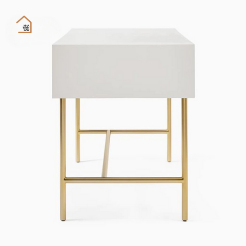 NANCY, BTD_008, Bàn trang điểm hiện đại, 120x40x75cm, Plywood phủ Veneer, Nội thất Nhà Trên Cao