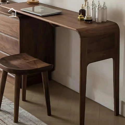 BRAW, Bàn làm việc kết hợp bàn trang điểm 6 hộc, BTD_025, 120x40x75cm, Plywood phủ sơn 2K, Nội thất Nhà Trên Cao