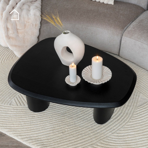 MIA, BT_006, Bàn trà phòng khách phong cách hiện đại, 90x55x40cm, Plywood phủ Veneer, Nội thất Nhà trên cao