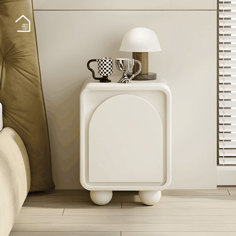 BRUNA, TDG_007, Tủ đầu giường sơn 2K, 40x35x50cm, MDF phủ sơn 2K, Nội thất Nhà trên cao