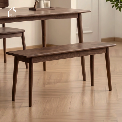 NARA, GB_003, ghế băng đa năng thiết kế cổ điển, 140x32x45cm, Plywood phủ veneer, Nội thất Nhà trên cao đã được tạo.