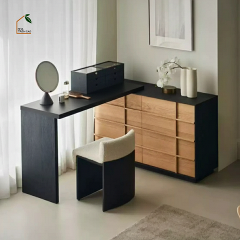 SOVA, BTD_032, Bàn trang điểm kết hợp bàn làm việc hiện đại, 120x40x75cm, Nội thất Nhà Trên Cao