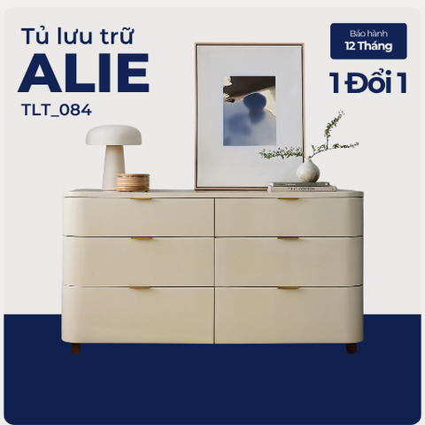 ALIE, Tủ lưu trữ phong cách hiện đại tối giản, TLT_084, 140x40x80cm, Gỗ MDF phủ sơn 2K, Nội thất Nhà trên cao
