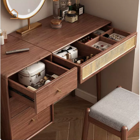 MISO, BTD_036, Bàn trang điểm nhỏ gọn sang trọng,100x40x75cm, Nội thất Nhà Trên Cao