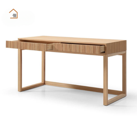 SIBYL, BLV_012, Bàn làm việc sang trọng hiện đại, 120x40x75cm, Gỗ cao su phủ Veneer, Nội thất Nhà Trên Cao