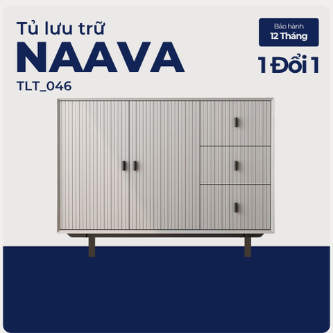 NAAVA, Tủ lưu trữ phong cách tối giản hiện đại, TLT_046, Dx40x80cm, Nội thất Nhà trên cao