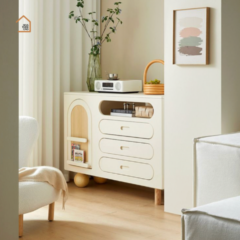 BRUNA, TLT_054, Tủ lưu trữ phong cách hiện đại, 100x40x80cm, Gỗ MDF phủ sơn 2K, Nội thất Nhà trên cao