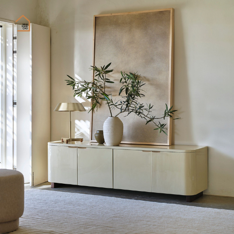 ALIE, TTV_082, Kệ tivi hiện đại phong cách, 180x40x55cm, Gỗ MDF phủ sơn 2K, Nội thất Nhà trên cao