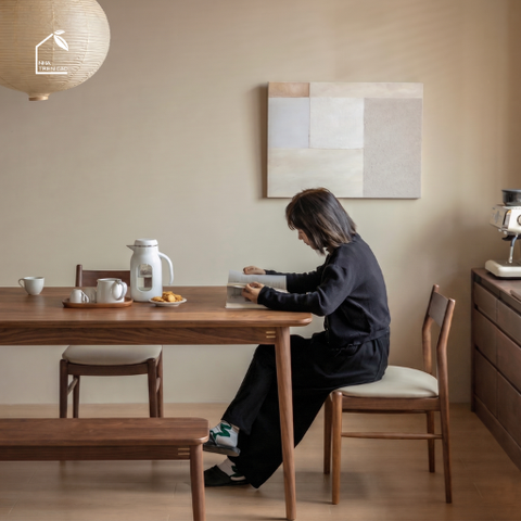 HONA, GD_001, ghế đơn phong cách cổ điển sang trọng, 43x45x80cm, Plywood phủ veneer, Nội thất Nhà trên cao